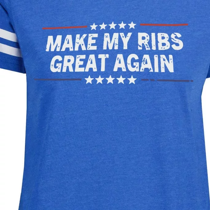 Make My Ribs Great Again Enza Ladies Jersey Football T-Shirt