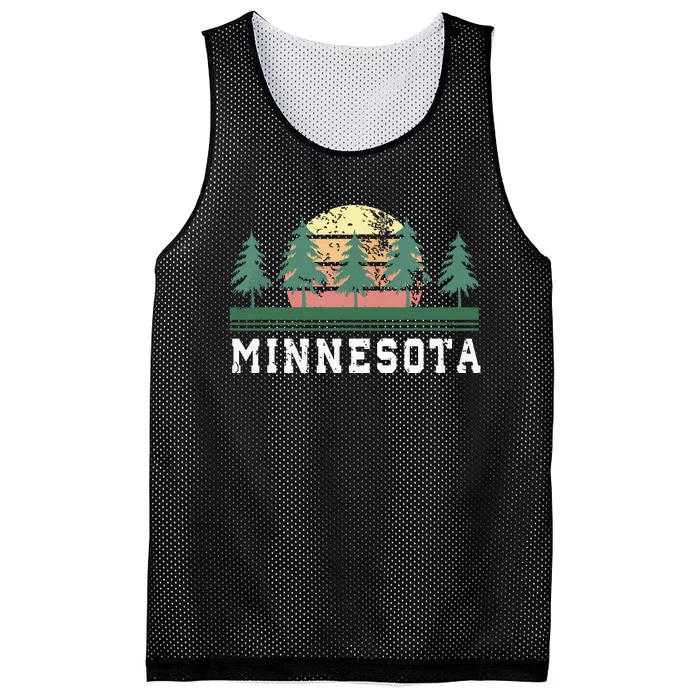 Minnesota Mn Retro Vintage Gift Mesh Reversible Basketball Jersey Tank