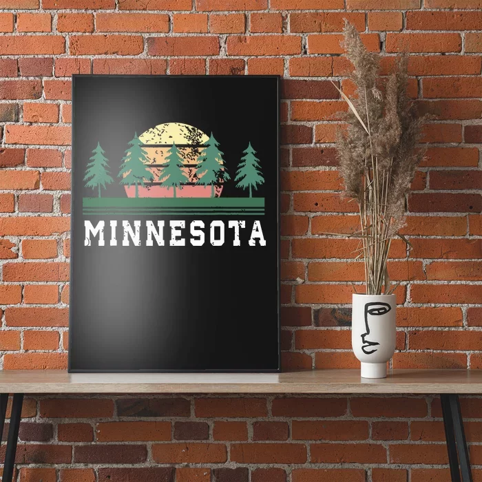 Minnesota Mn Retro Vintage Gift Poster