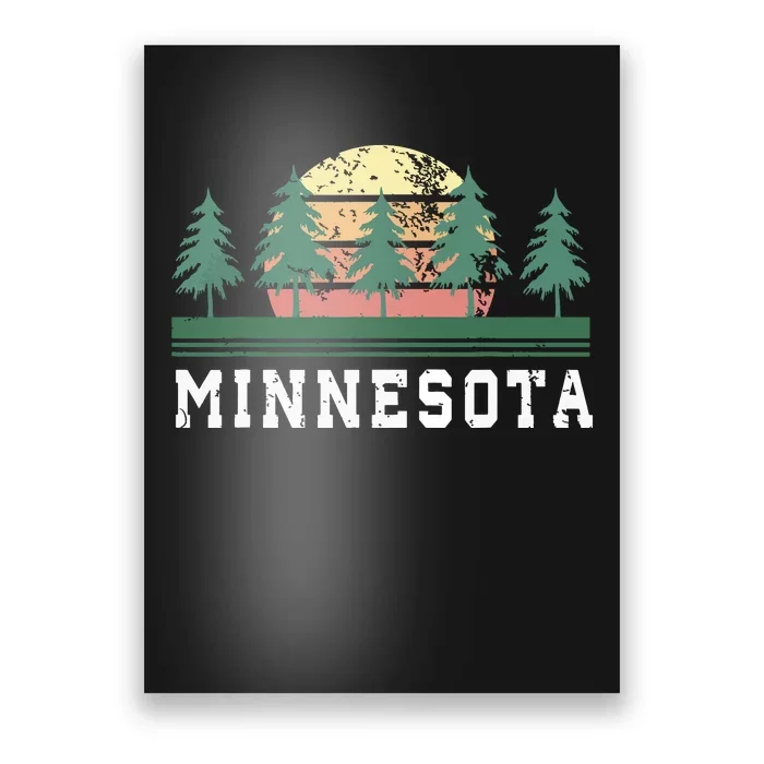 Minnesota Mn Retro Vintage Gift Poster