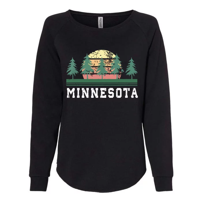 Minnesota Mn Retro Vintage Gift Womens California Wash Sweatshirt