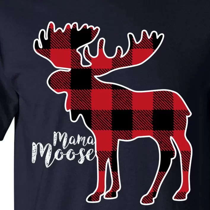 Mama Moose | Red Plaid Buffalo Matching Family Tall T-Shirt