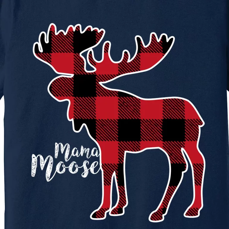 Mama Moose | Red Plaid Buffalo Matching Family Premium T-Shirt