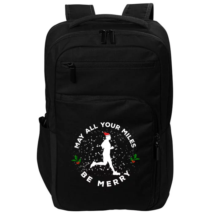 Merry Miles Running Christmas Gift For Runners Impact Tech Backpack