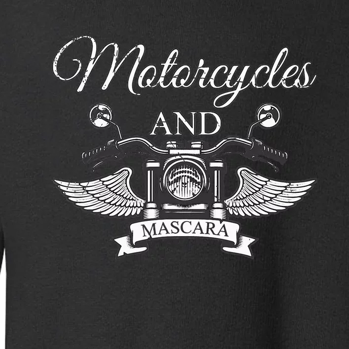 Makeup Motorcycle Riding Women Gift Mascara Biker Toddler Sweatshirt