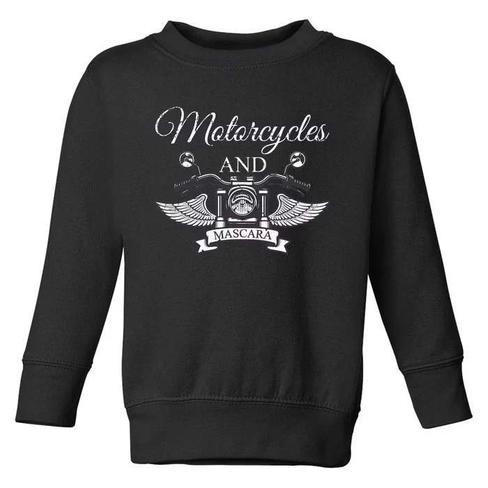 Makeup Motorcycle Riding Women Gift Mascara Biker Toddler Sweatshirt