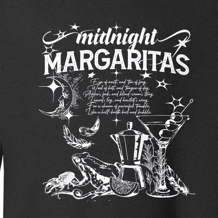 Midnight Margaritas Recipe Halloween Toddler Sweatshirt