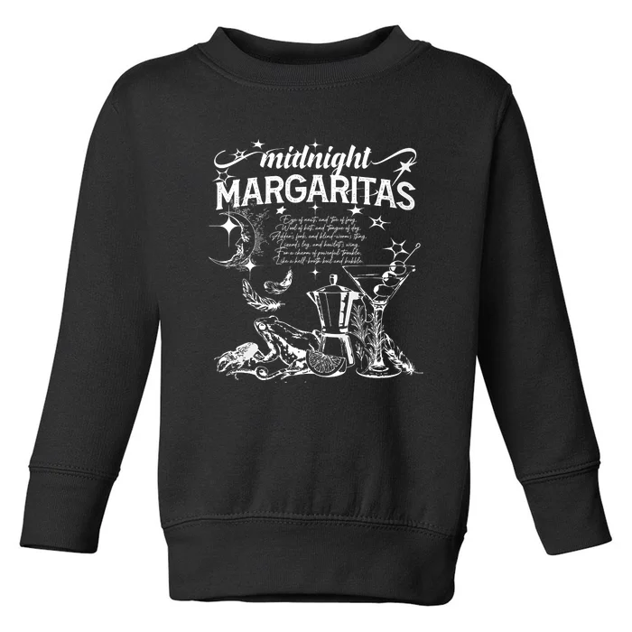 Midnight Margaritas Recipe Halloween Toddler Sweatshirt