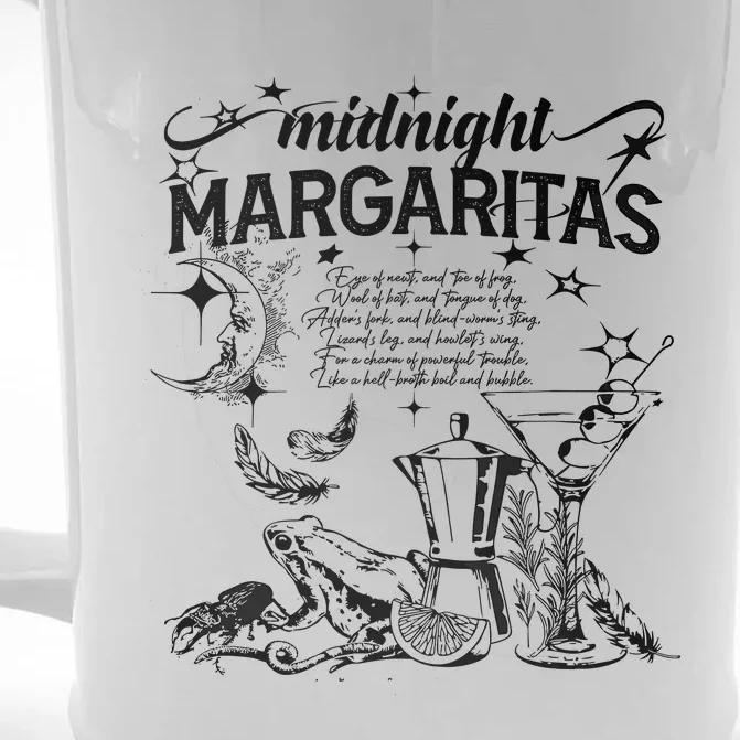 Midnight Margaritas Recipe Halloween Front & Back Beer Stein