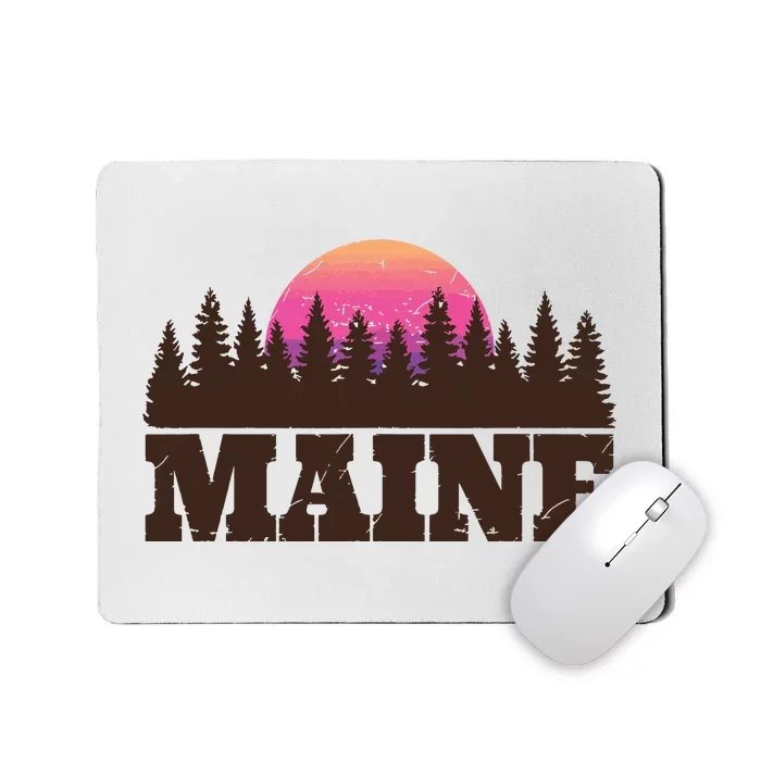 Maine Mn Retro Vintage Gift Women Mousepad