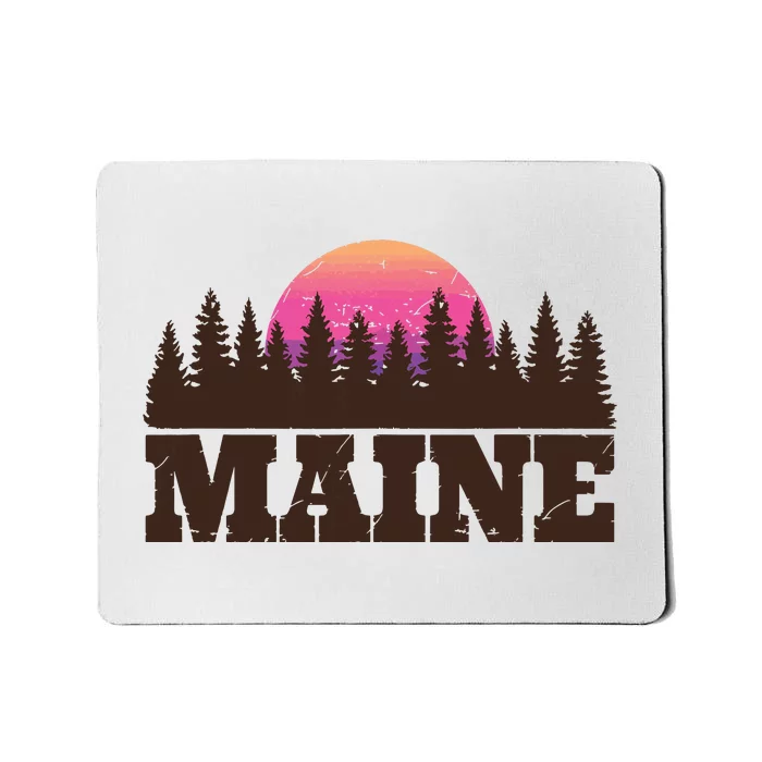 Maine Mn Retro Vintage Gift Women Mousepad