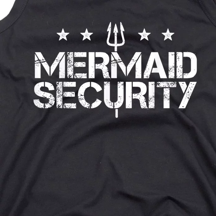 Merman Mermaid Security Funny Swimming Gift Tank Top