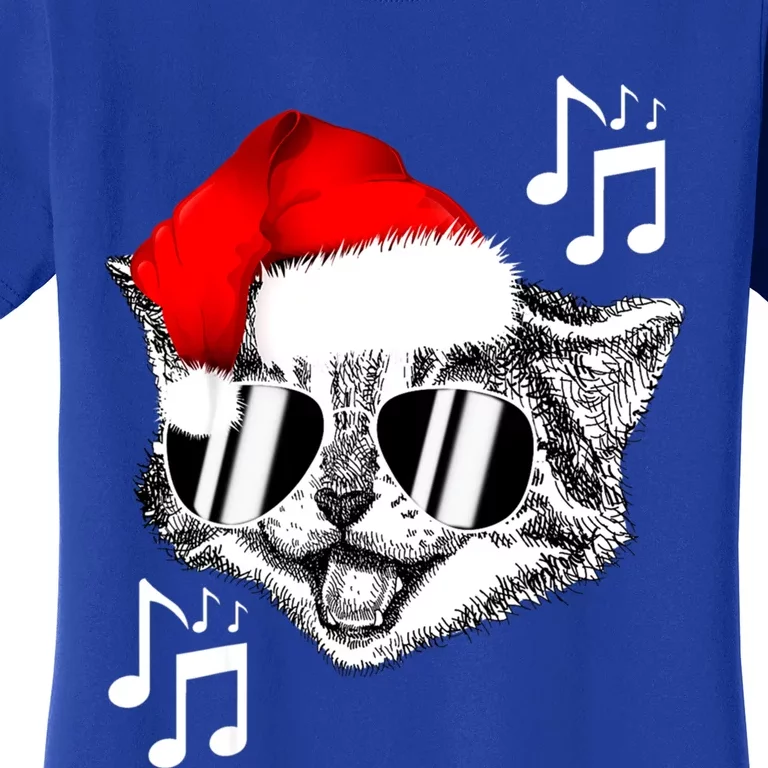 Merry Mixmas Santa Claus Dj Music Lover Ugly Christmas Party Cool Gift Women's T-Shirt