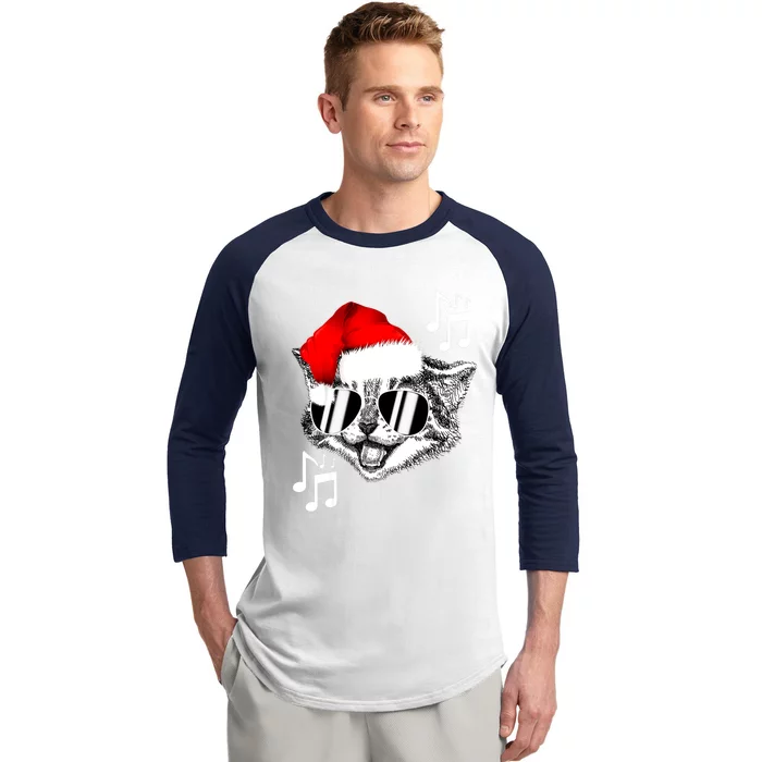 Merry Mixmas Santa Claus Dj Music Lover Ugly Christmas Party Cool Gift Baseball Sleeve Shirt