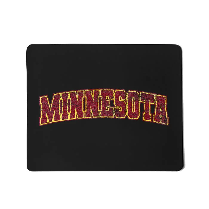 Minnesota Mn State Varsity Style Faded Mousepad