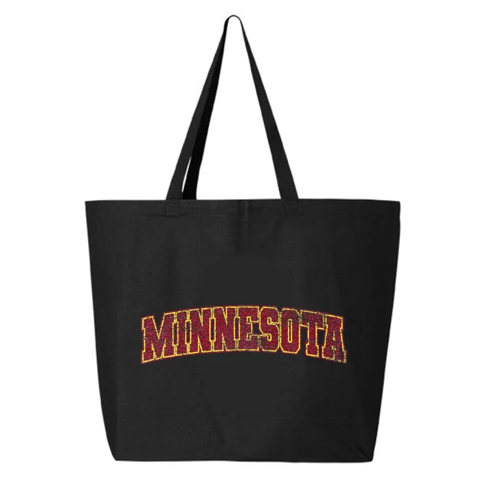 Minnesota Mn State Varsity Style Faded 25L Jumbo Tote