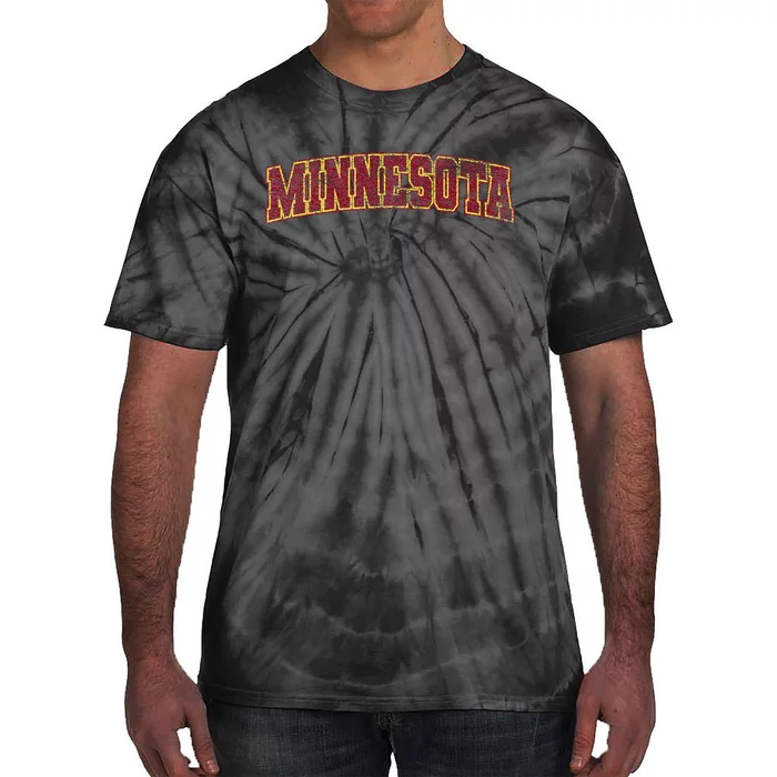 Minnesota Mn State Varsity Style Faded Tie-Dye T-Shirt