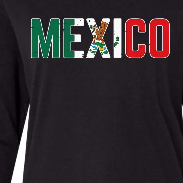 Mexico Mexican Soccer Fan Womens Cotton Relaxed Long Sleeve T-Shirt