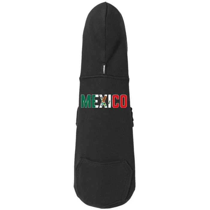 Mexico Mexican Soccer Fan Doggie 3-End Fleece Hoodie