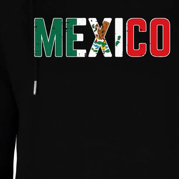 Mexico Mexican Soccer Fan Womens Funnel Neck Pullover Hood