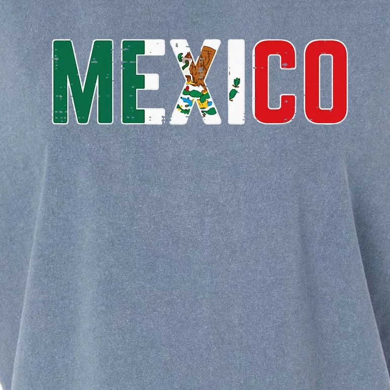 Mexico Mexican Soccer Fan Garment-Dyed Women's Muscle Tee