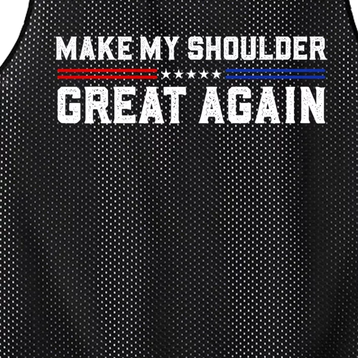 Make My Shoulder Great Again Mesh Reversible Basketball Jersey Tank