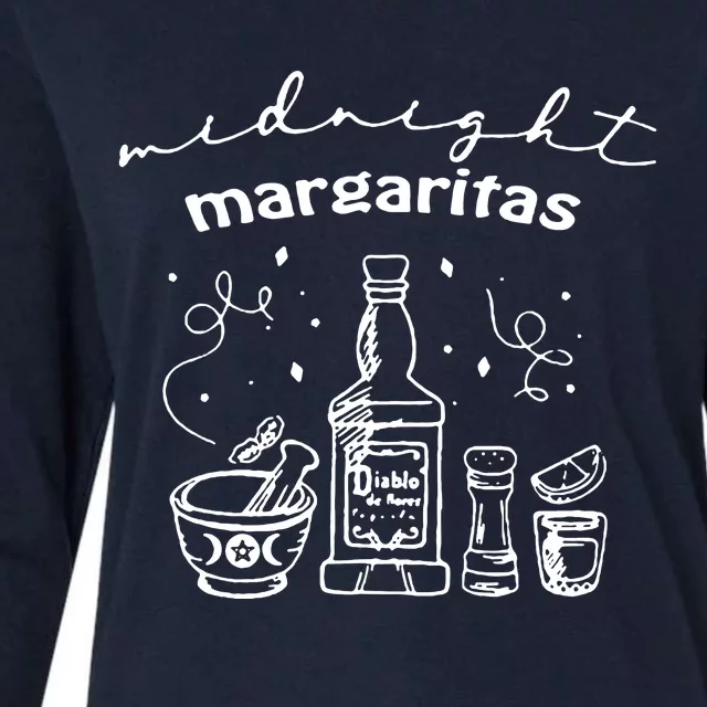 Midnight Margaritas Society Practical Magic Womens Cotton Relaxed Long Sleeve T-Shirt