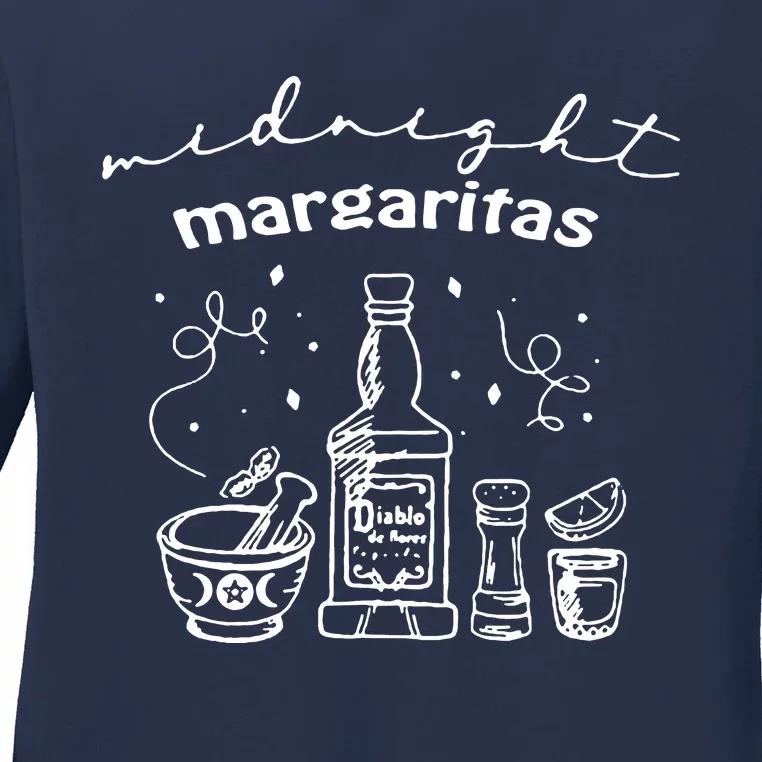 Midnight Margaritas Society Practical Magic Ladies Long Sleeve Shirt