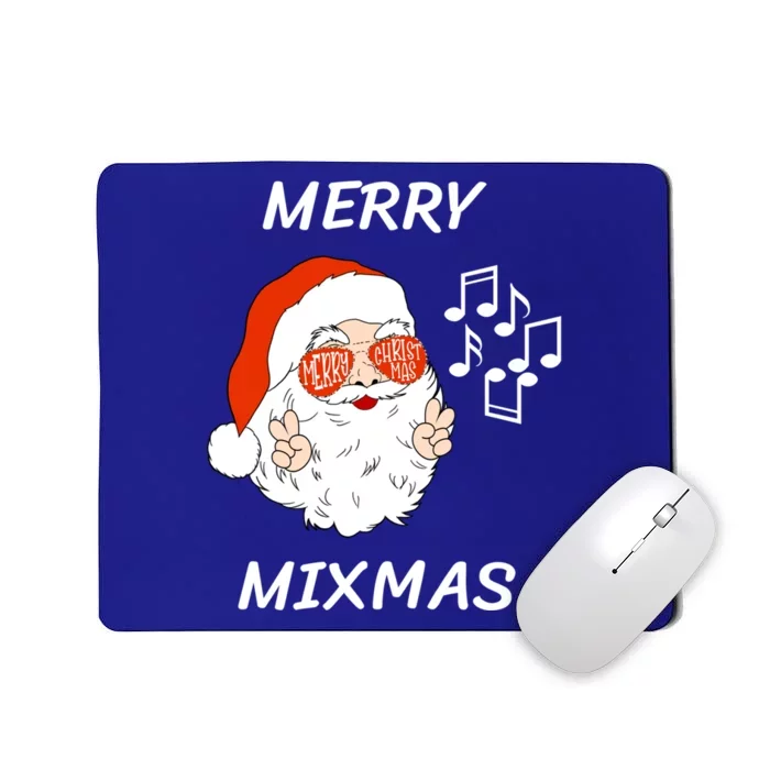 Merry Mixmas Santa Dj Christmas Holidays Xmas Music Lover Gift Mousepad