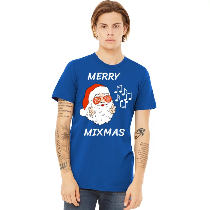 Merry Mixmas Santa Dj Christmas Holidays Xmas Music Lover Gift Premium T-Shirt