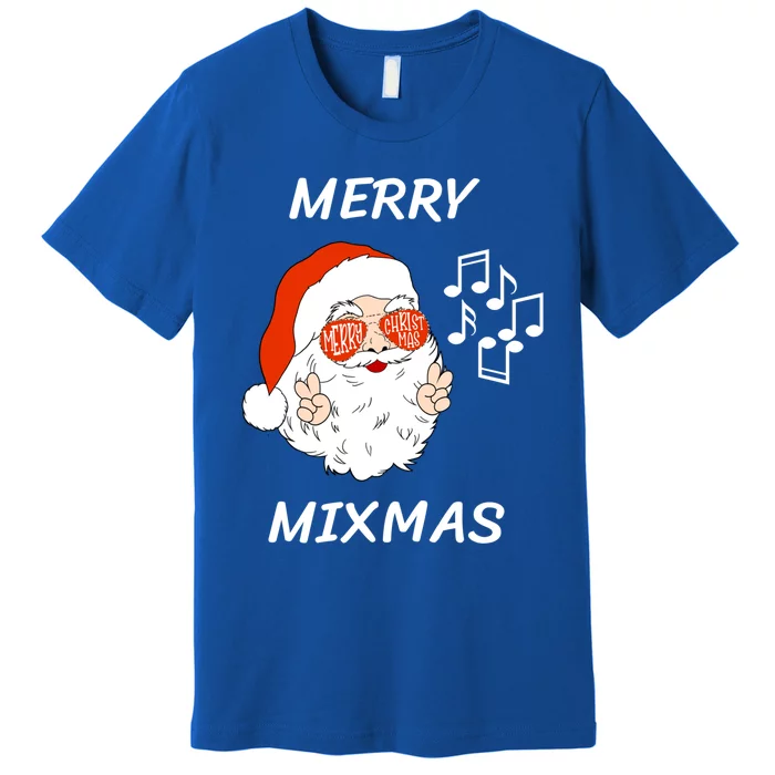 Merry Mixmas Santa Dj Christmas Holidays Xmas Music Lover Gift Premium T-Shirt