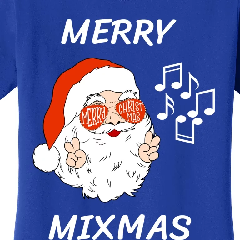 Merry Mixmas Santa Dj Christmas Holidays Xmas Music Lover Gift Women's T-Shirt