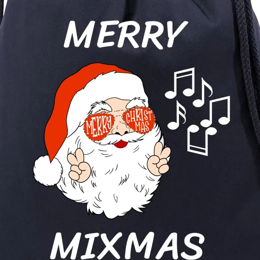 Merry Mixmas Santa Dj Christmas Holidays Xmas Music Lover Gift Drawstring Bag