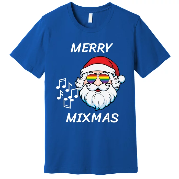 Merry Mixmas Santa Dj Christmas Holidays Xmas Music Lover Gift Premium T-Shirt