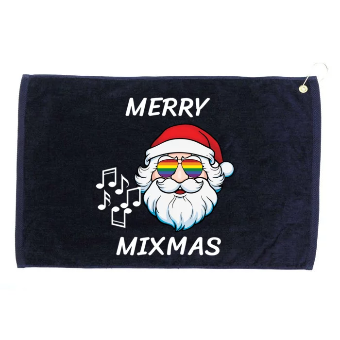 Merry Mixmas Santa Dj Christmas Holidays Xmas Music Lover Gift Grommeted Golf Towel