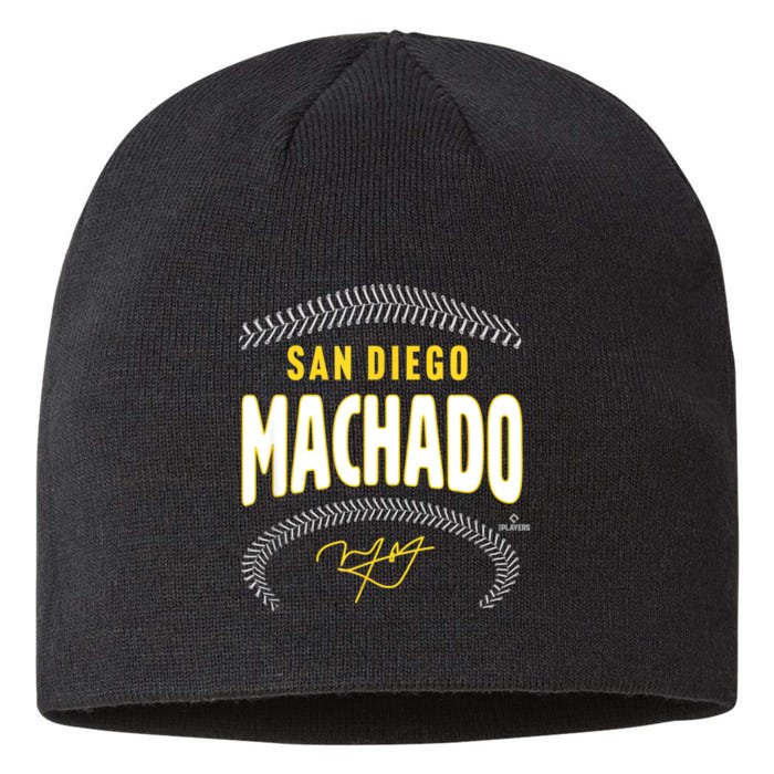 Manny Machado San Diego Name & Number (Front & Back) Front & Back 8 1/2in Sustainable Knit Beanie