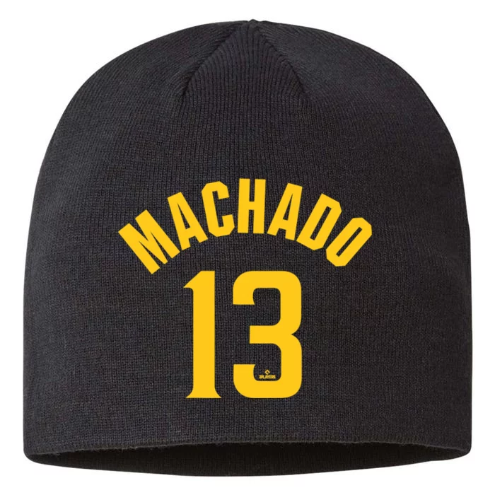 Manny Machado San Diego Name & Number (Front & Back) Front & Back 8 1/2in Sustainable Knit Beanie