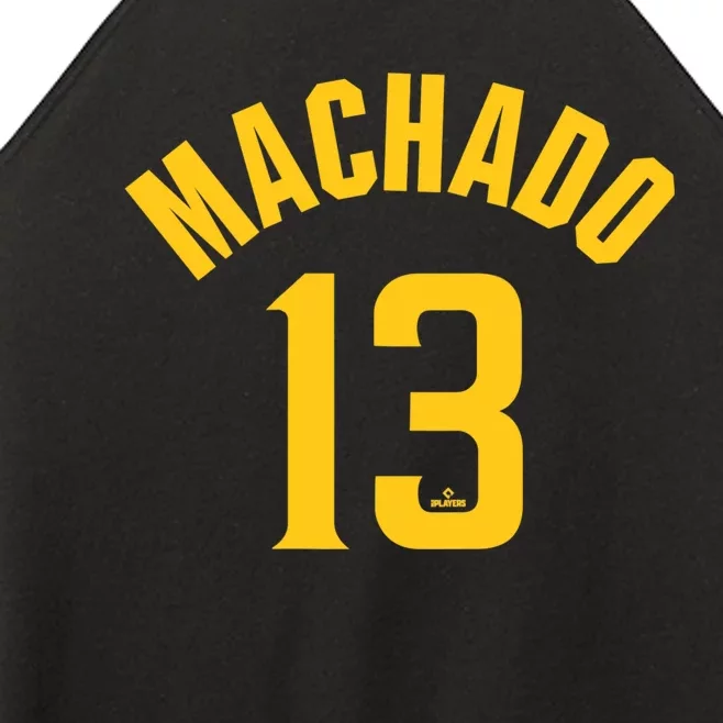 Manny Machado San Diego Name & Number (Front & Back) Front & Back Women’s Perfect Tri Rocker Tank