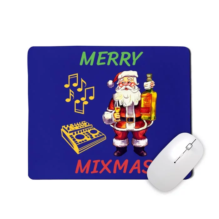 Merry Mixmas Santa Dj Christmas Holidays Xmas Music Lover Gift Mousepad