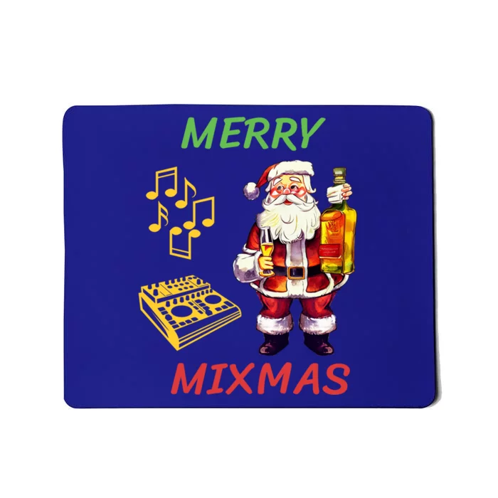 Merry Mixmas Santa Dj Christmas Holidays Xmas Music Lover Gift Mousepad