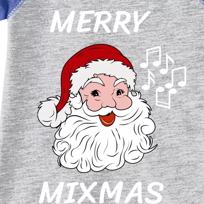 Merry Mixmas Santa Dj Christmas Holidays Xmas Music Lover Cute Gift Infant Baby Jersey Bodysuit