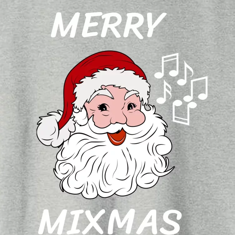 Merry Mixmas Santa Dj Christmas Holidays Xmas Music Lover Cute Gift Women's Crop Top Tee