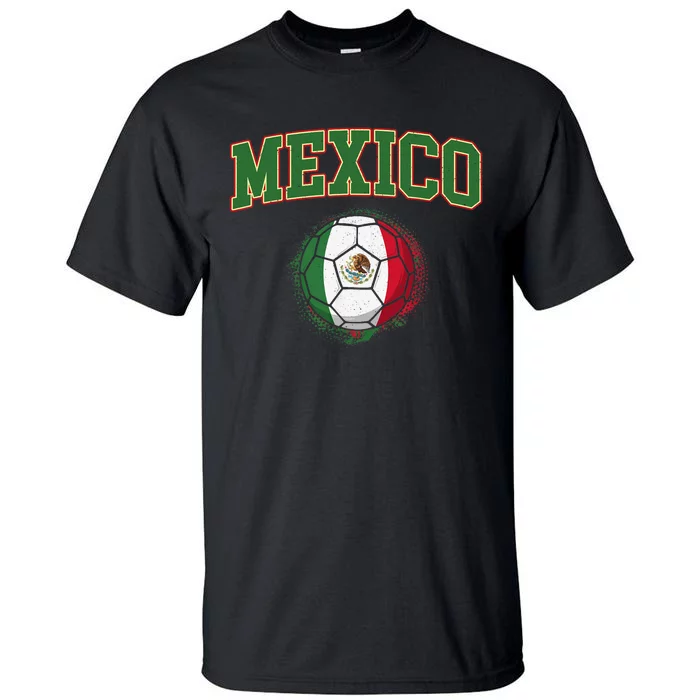 Mexico Mexican Soccer Tournament Game Tall T-Shirt