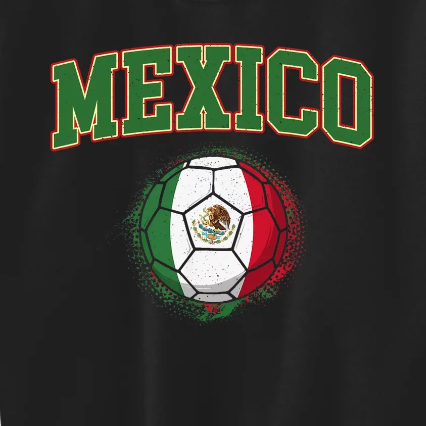 Mexico Mexican Soccer Tournament Game Kids Sweatshirt