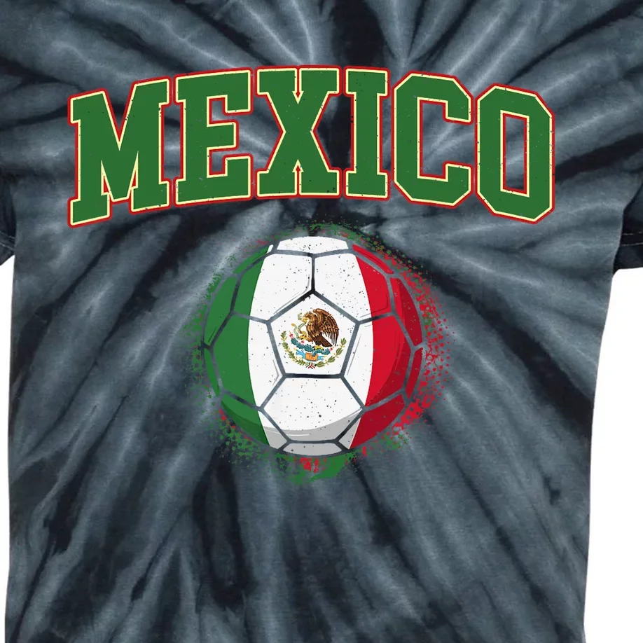 Mexico Mexican Soccer Tournament Game Kids Tie-Dye T-Shirt