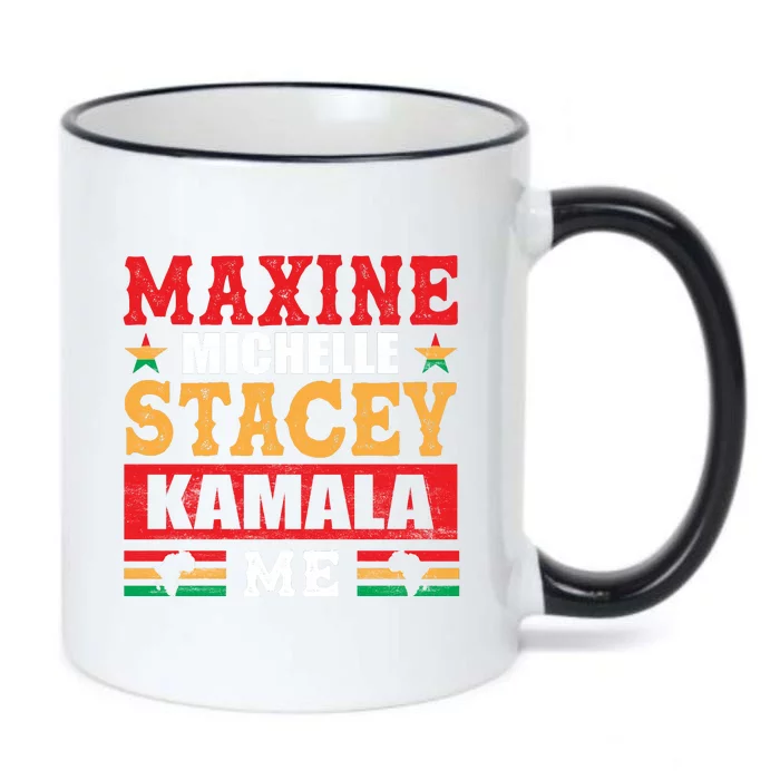 Maxine Michelle Stacey Kamala Inspired Print Black Color Changing Mug