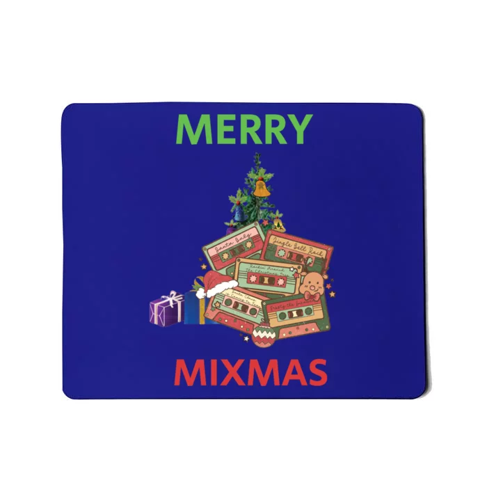 Merry Mixmas Santa Cassette Tape Christmas Xmas Music Lover Gift Mousepad