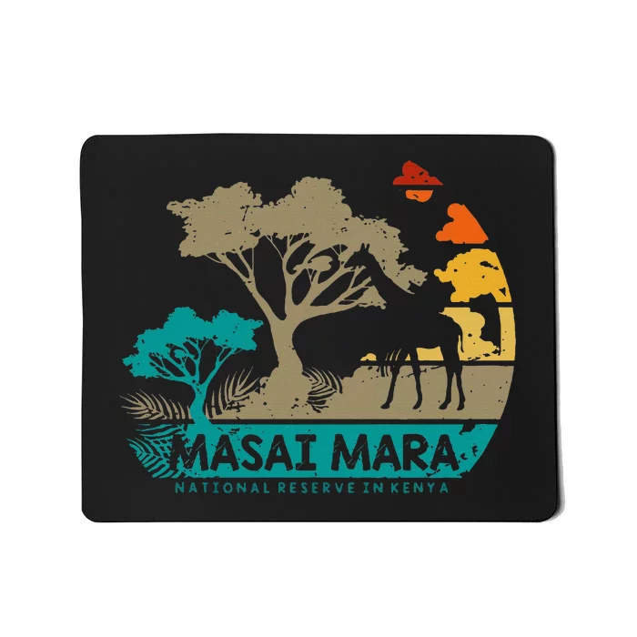 Masai Mara Safari National Reserve Kenya Serengeti Wildlife Mousepad