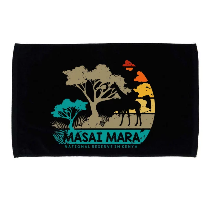 Masai Mara Safari National Reserve Kenya Serengeti Wildlife Microfiber Hand Towel