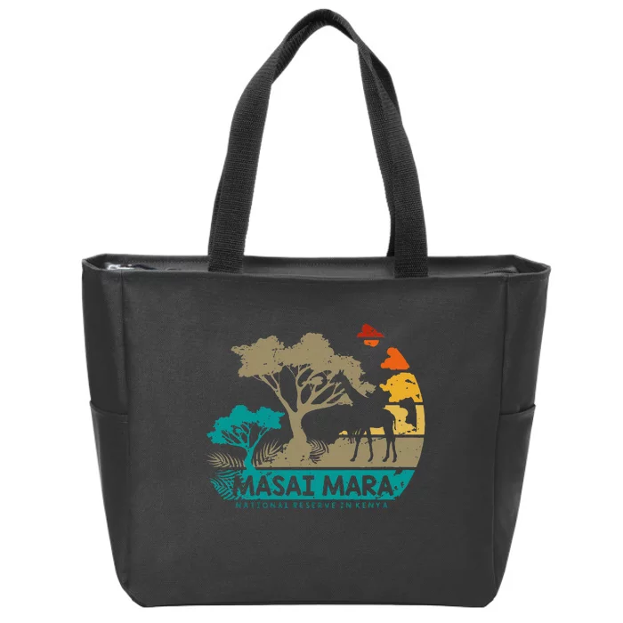 Masai Mara Safari National Reserve Kenya Serengeti Wildlife Zip Tote Bag